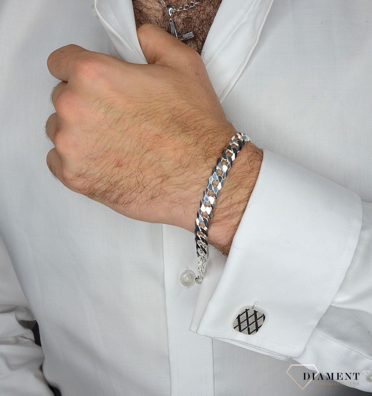 Bransoletka srebrna męska 925 Pancerka DIA-BRA-785419-250-925 9mm.jpg